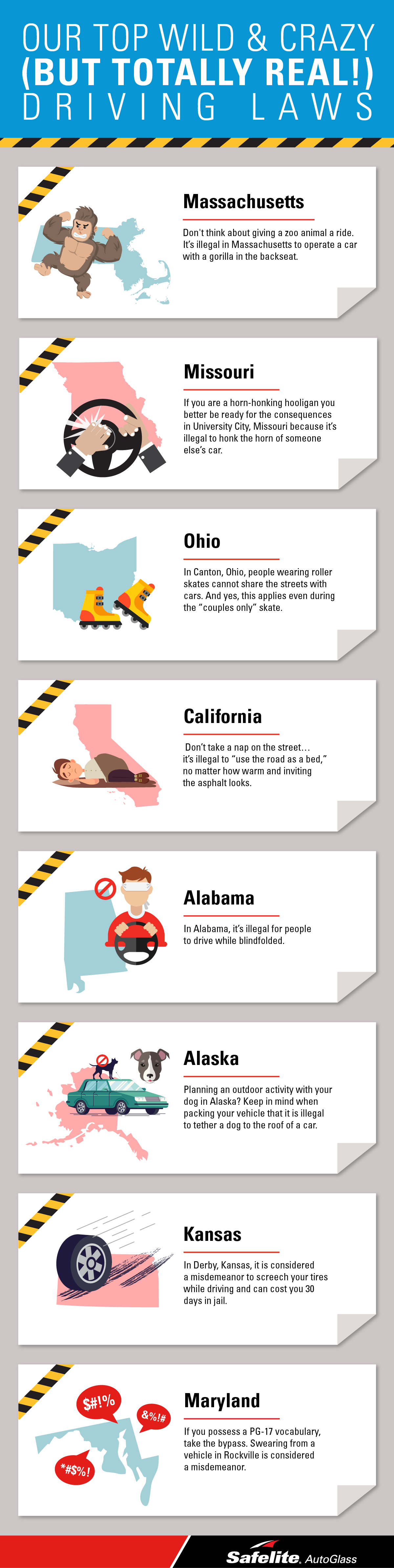 Though April Fool's Day did just pass, we're not joking around! These are some of the most interesting driving laws.